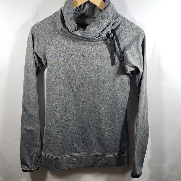 Nike Pro DriFit Womens Sz Small Side Tie Cowl Neck Thumb Holes Pullover Sweater - Picture 1 of 6